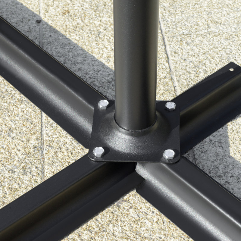 Parasol en porte-à-faux 104,25 po Fazil, Brun