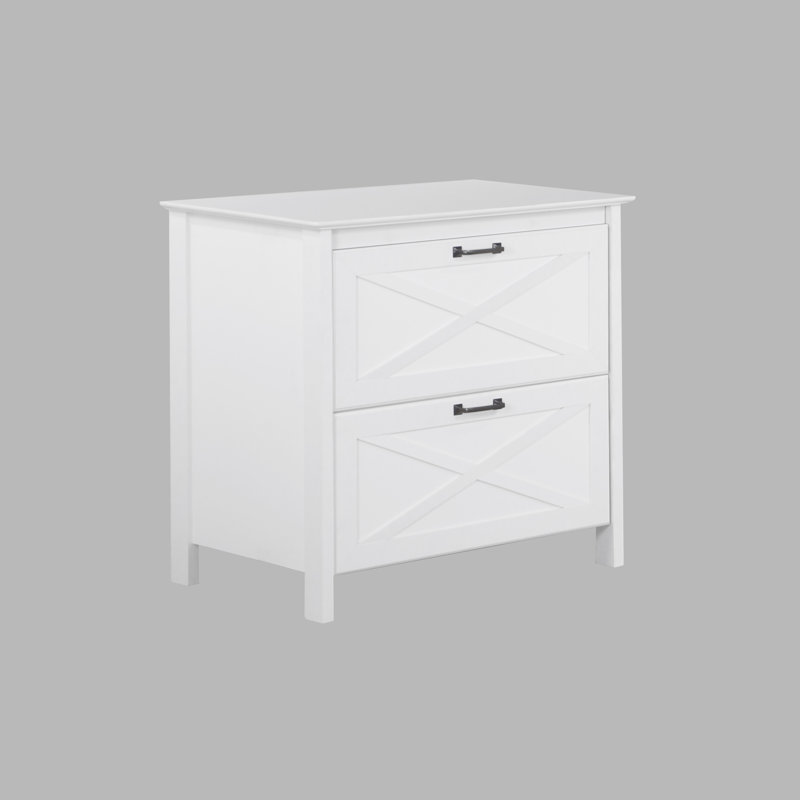 Summy 30'' Wide 2 -Drawer File Cabinet, White