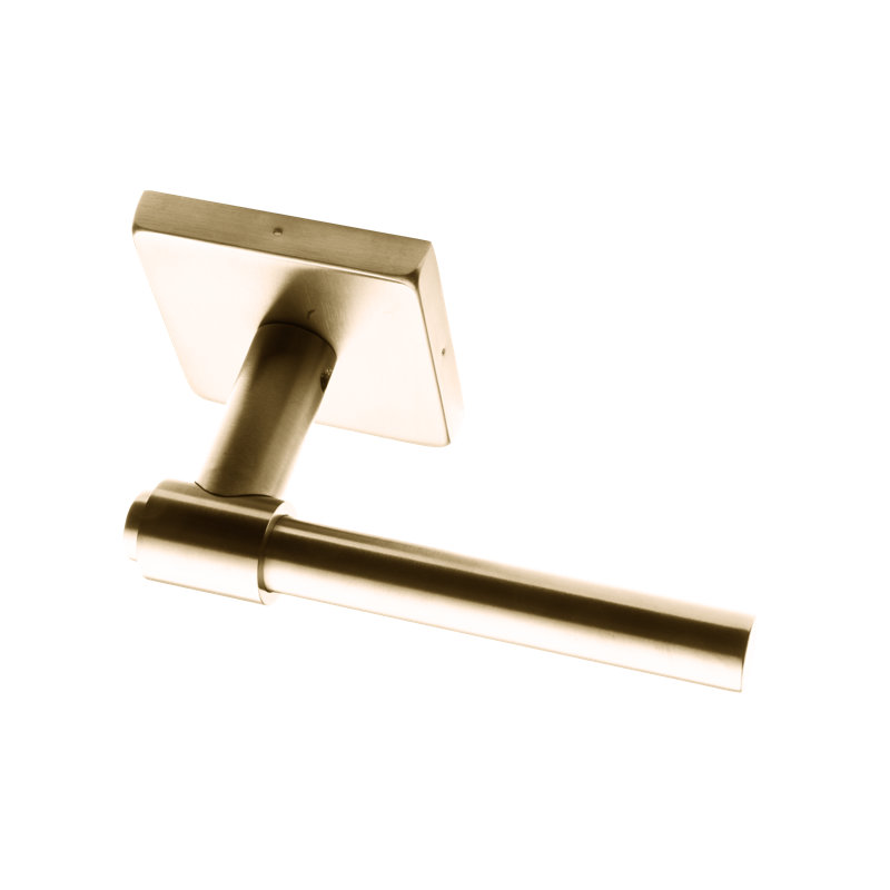 Linnea Lever Set, Satin Stainless Steel, Double Dummy, Square