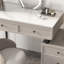 Makeup Vanity with Light mirror,4 drawers,1 chair