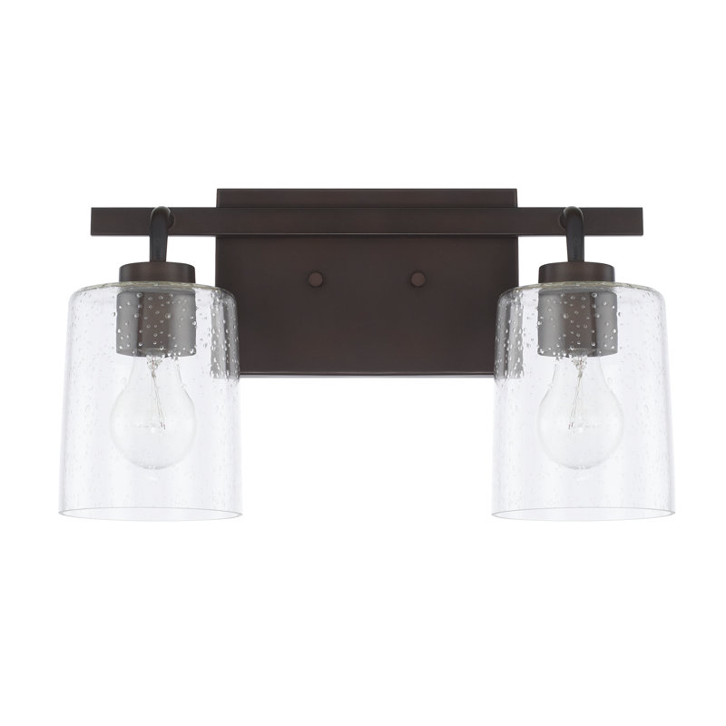 Éclairage pour salle de bain 2 lumières à intensité variable Greyson, Bronze