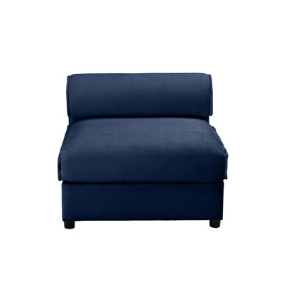 24 Canapé sans accoudoirs - Bleu
