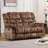 2-Piece Classic Microfiber Manual Reclining Living Room Set – Recliner & Loveseat-2033044384