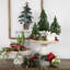 Arbre de Noël givré givré avec base en jute non éclairé
