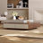 Walnut & Marble Veneer Square Coffee Table