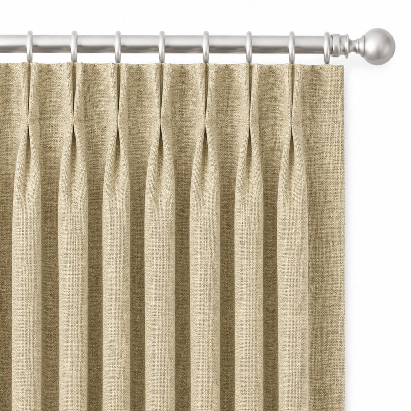 Solid Lennon Blend Fabric, Natural