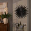 Metal Large Layered 3D Sunburst Black Wall Decor-1063805626