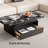 Modern Black Rockboard Coffee Table Set-14885868