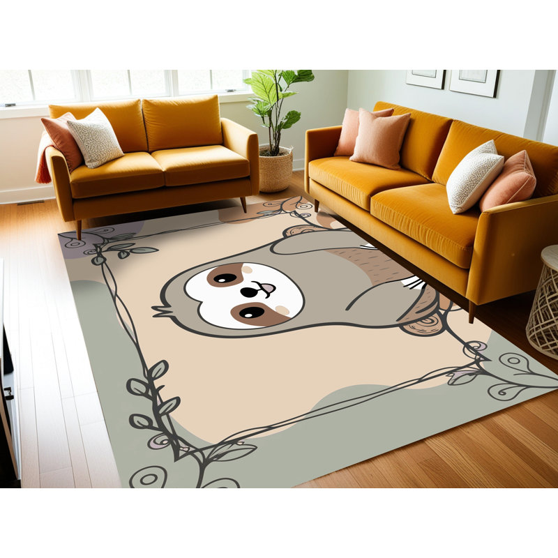 Tapis pour enfants East Urban Home, Rectangulaire 2 pi x 3 pi