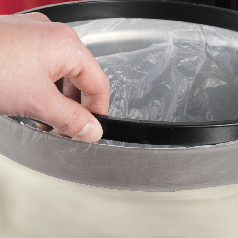Steel Motion Sensor Kitchen Trash Can - 58L, Almond