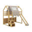 Lit mezzanine simple avec tente-745555564