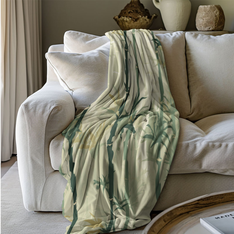 Bamboo Decor - couverture 1 pièce, L 80 po x l 60 po