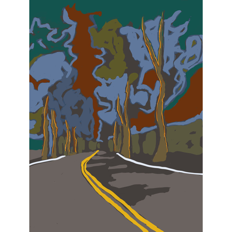 Canary Pines Shadow Print by Deborah Blum, 31.25" H x 25.25" W