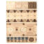 Tapis décoratif kaki clair en laine tissé à plat 5 pi 7 po x 7 pi 9 po Mathis