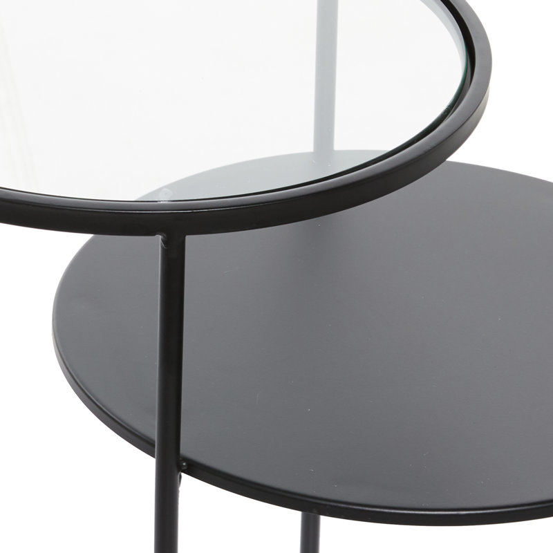 Glass Top End Table