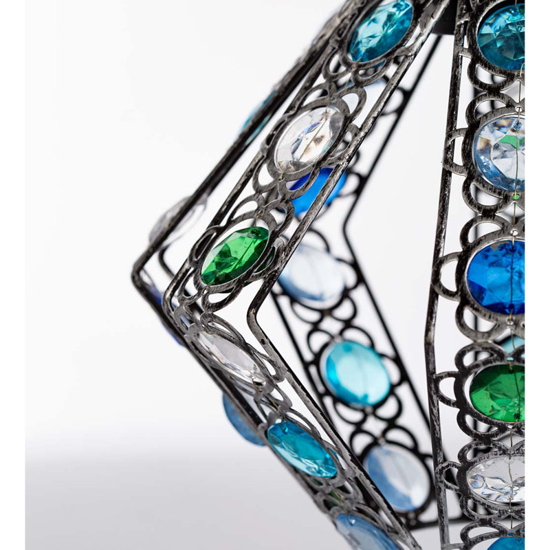 8.75'' Solar Powered Outdoor Hanging Light