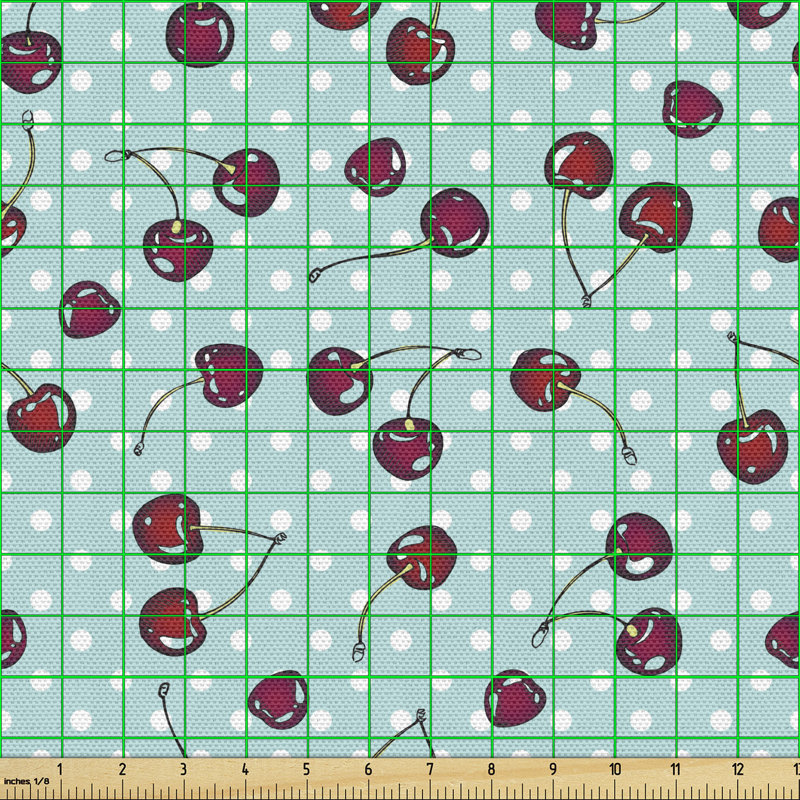 Chardonnay Summer Fruit on Nostalgic Dots Multi-Purpose Fabric