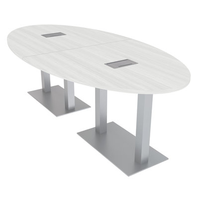 Oval Conference Table with Power and Data