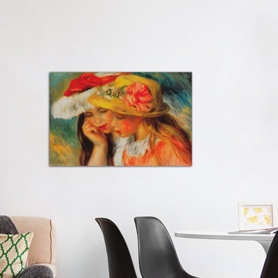 "Deux soeurs" par Pierre-Auguste Renoir, reproduction d'art sur toile