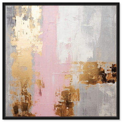 One Shade Of Pink Glam Abstract Wall Art by Art Remedy