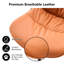 Chaise d'appoint rembourrée en similicuir Emsley avec pieds en métal-1875792375