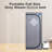 Portable Steam Tent - Home Spa Wellness. Grey Color. 2.2L Pot. 150F Max Heat. . Remote With Timer. Foldable Chair. Waterproof Material. Easy Install & Move. , Leakage-, Protected. 9 Gear Settings.
