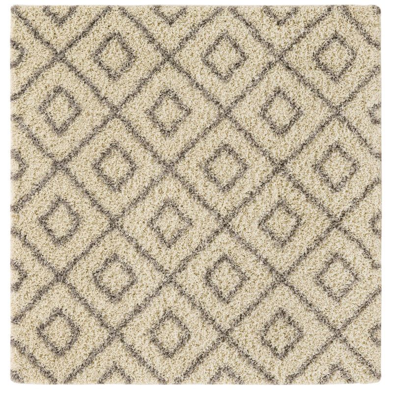 Aurin Geometric Indoor Rug, Square 6'