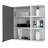 Valdez Medicine Cabinet With Six Shelves, Mirror Cabinet-1351051669