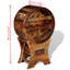 Agetina Floor Wine Bottle Rack Brown