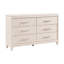 Commode à six tiroirs avec plateau à bijoux Modern Glam
