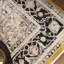 Bernell Persian Medallion Black/Gold Area Rug-625819274