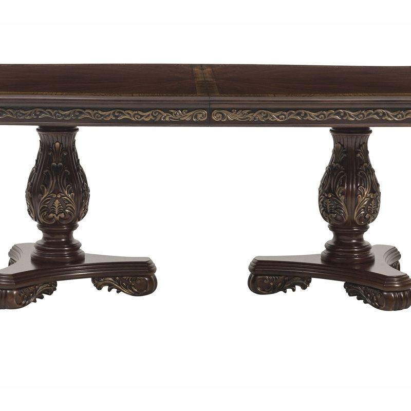 Magnifique table de salle à manger rectangulaire 1Pc avec rallonge 2X