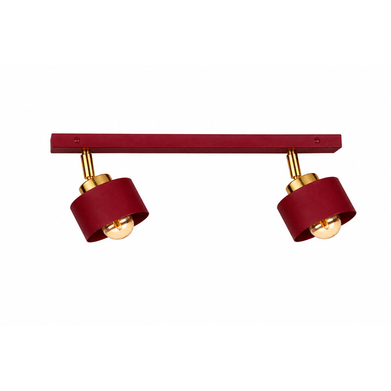 Steel Spotlight, Burgundy/Gold