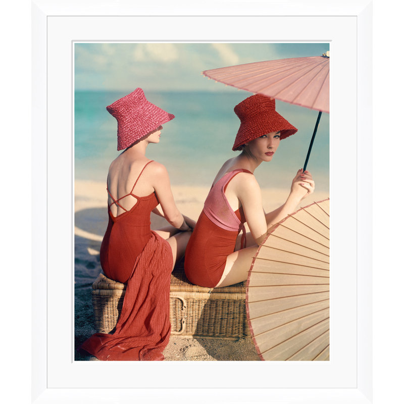 Vogue Magazine, "Models At Beach," Louise Dahl-Wolfe, January 15, 1959 Print by Louise Dahl-Wolfe, 51.5" H x 43.5" W