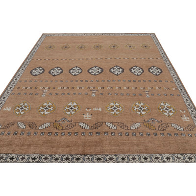 Burano Hand Knotted Wool Geometric Area Rug