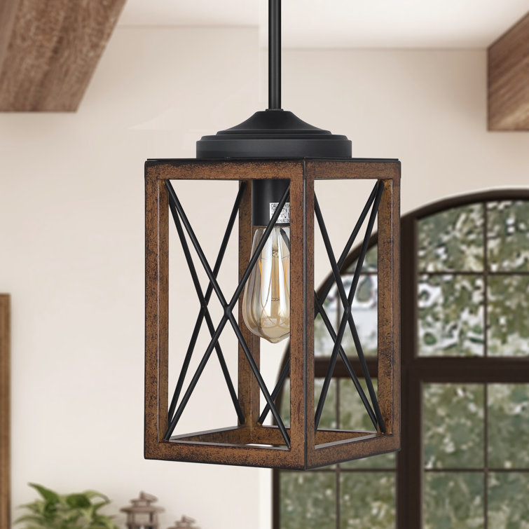 Gracela 1 - Light Metal Pendant Light Fixtures, 48" Adjustable Pipes for Flat and Slop Ceiling