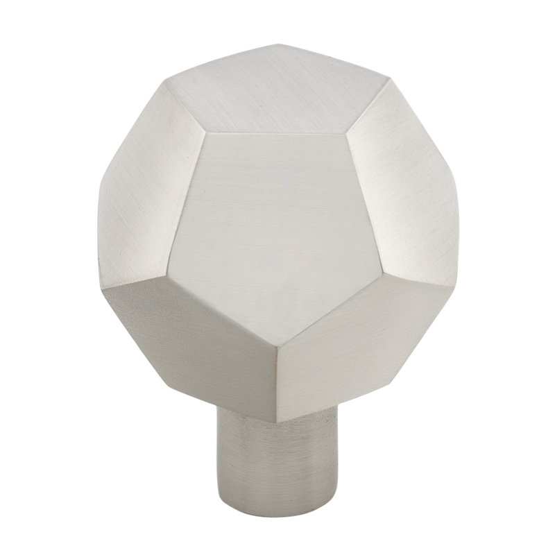 Geometric Knob, Satin Nickel