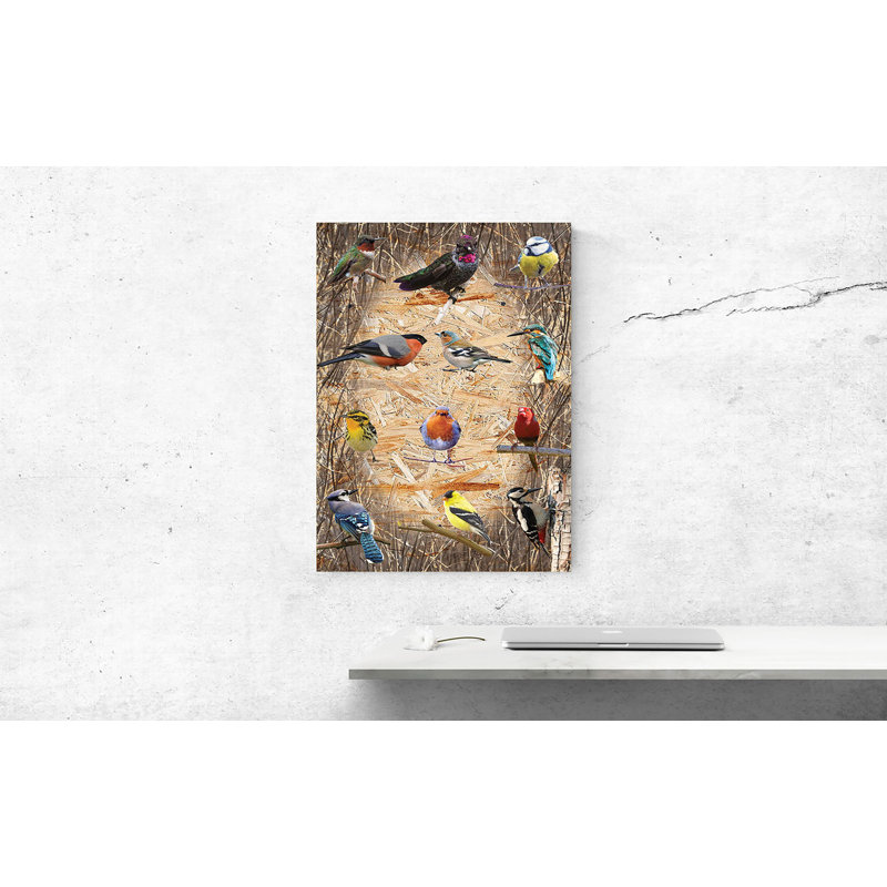 The Birds - No Frame Print on Wood
