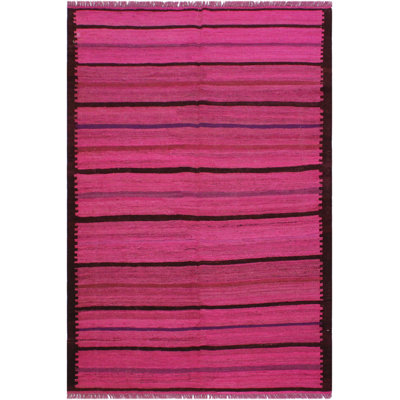 Demello Wool Striped Indoor Rug