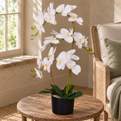 Plastic, Silk Artificial Arrangement in Pot