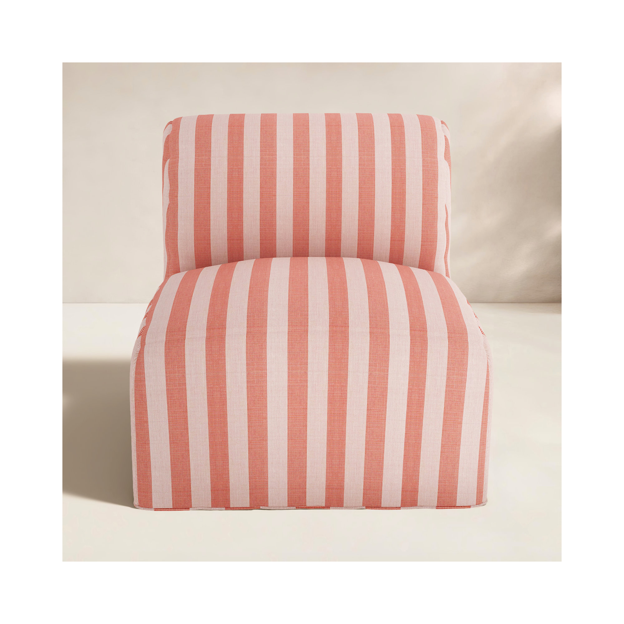 Praia Sunbrella® Patio Chair, Expressive Blush Striped Sunbrella®