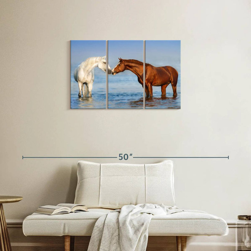 Beach Horses, 20" H x 33" W