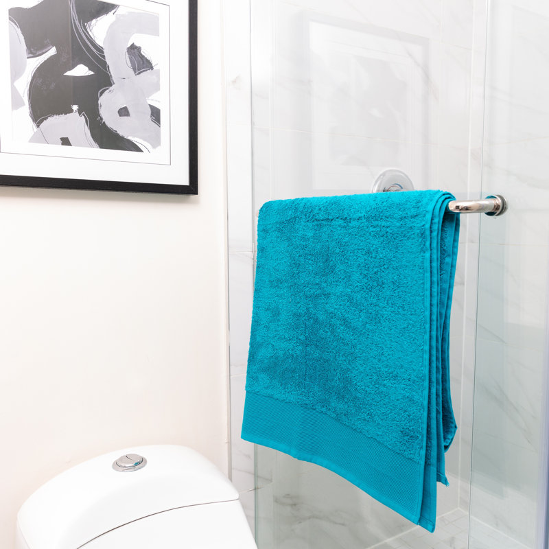 Harbin Cotton Plush Bath Sheet, Ice Blue