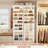 Tall Shoe Storage Cabinet, 10 Tiers Wood Shoe Rack-90480701