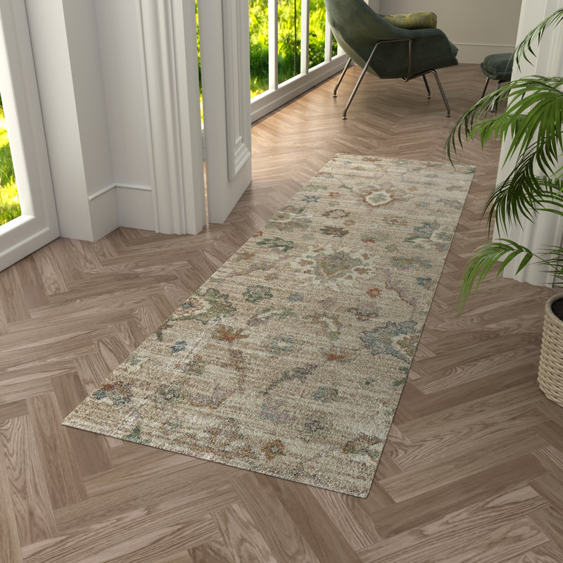 Tapis abstrait Odis, Tapis de couloir 2 pi 6 po x 7 pi 3 po