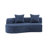 Hession 126" Modern Compression Curved Sectional Sofa-756296437