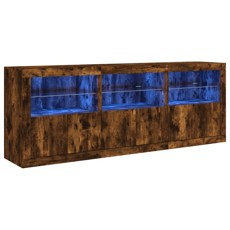 Barzykin 181.5cm Sideboard, Smoked Oak