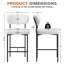Tabourets de bar rembourrés H 26 po Osborne-107152732-106754200