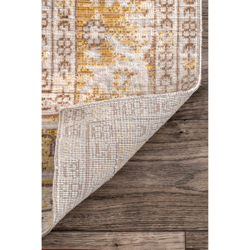 Tapis oriental gris clair Ertha, Rectangle 4 pi 3 po x 6 pi 6 po