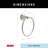 Delta Becker Wall Mounted Towel Ring-116285017